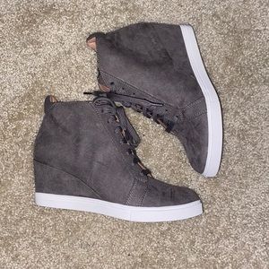 Gray Heel Booties